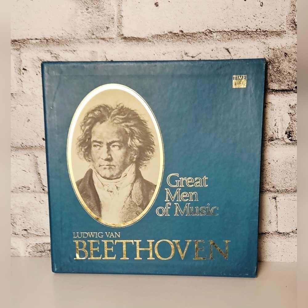 Time Life Great Men of Music Beethoven Vintage 4 LP Box Set With Book